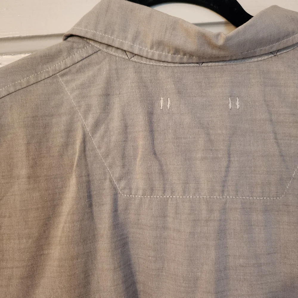 The North Face Men's Outdoor Shirt, Gray, Button Down, Hiking, Gorpcore XXL EUC